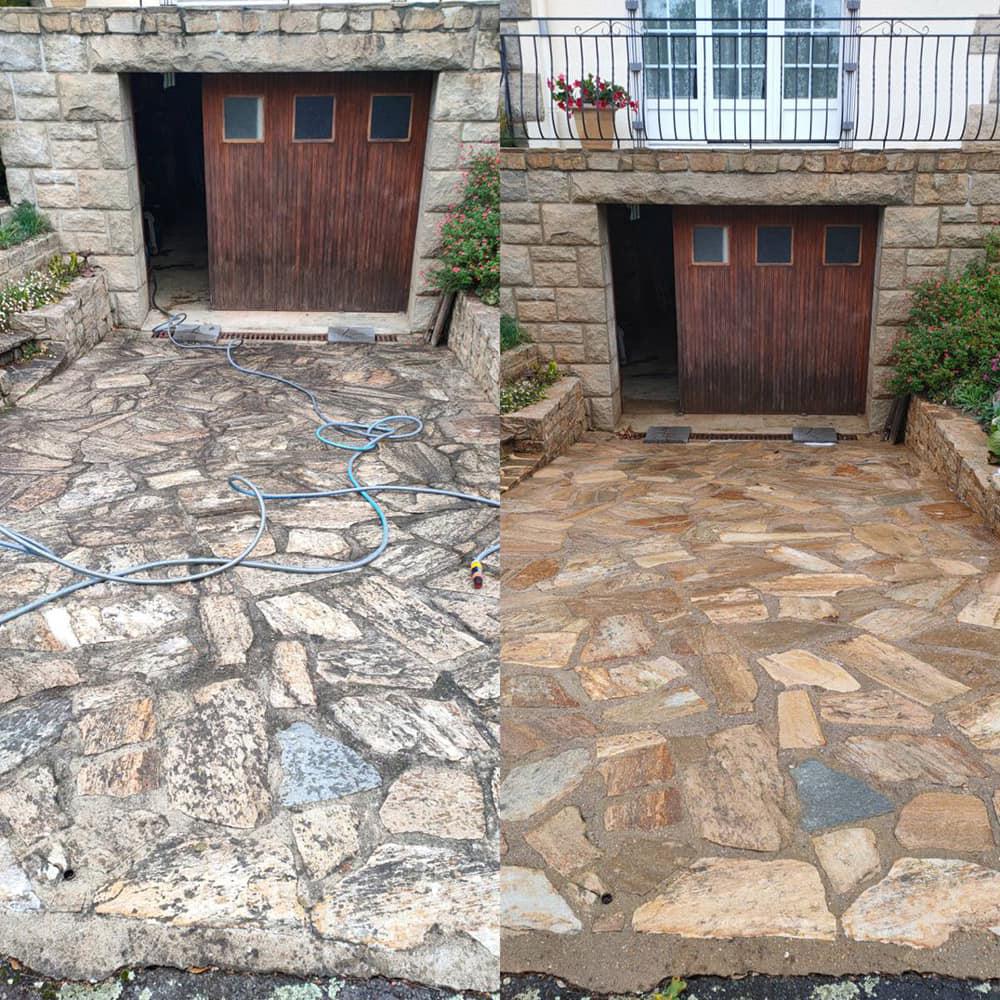 Nettoyage de dalles à Quimper