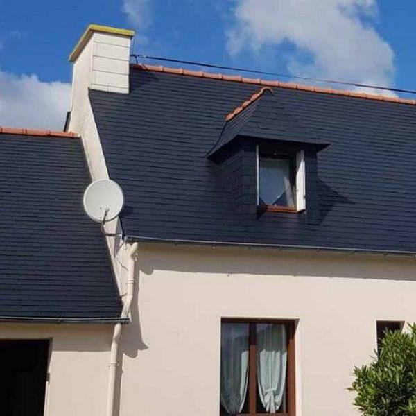 Rénovation d'une toiture en fibrociment à Quimper