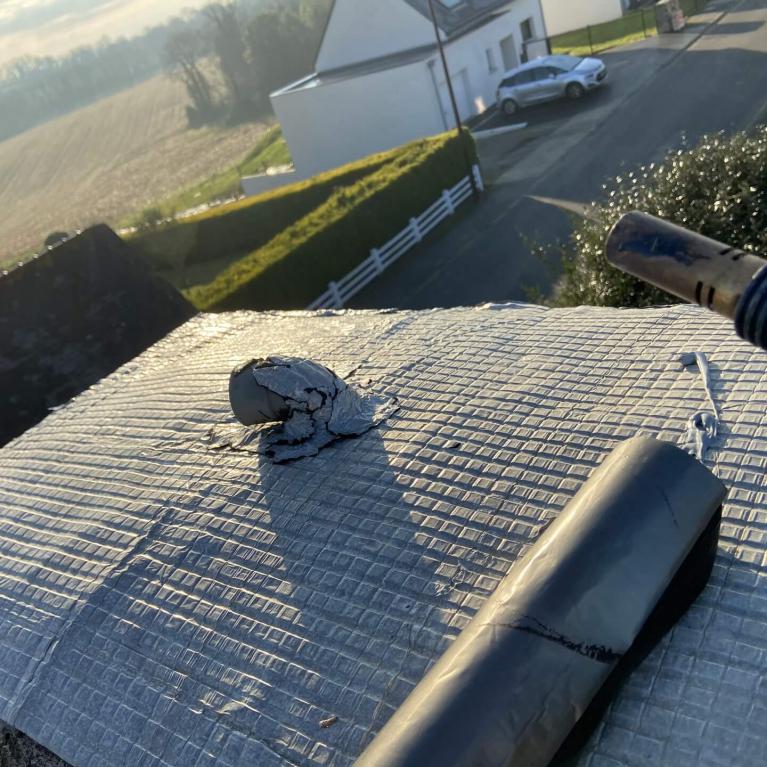 Réparation d'une fuite de cheminée