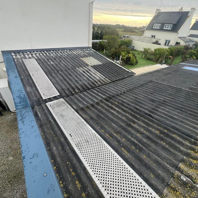 Remplacment plaques fibrociment ondulées